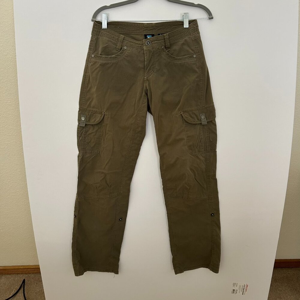 Kuhl Splash Roll Up Pant Hiking Outdoor Stretch Tan Womens 4 Reg